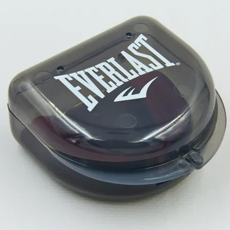 Капа боксерська EVERSHIELD SINGLE MOUTH GUARD чорно-червона універсальна (оригінал)