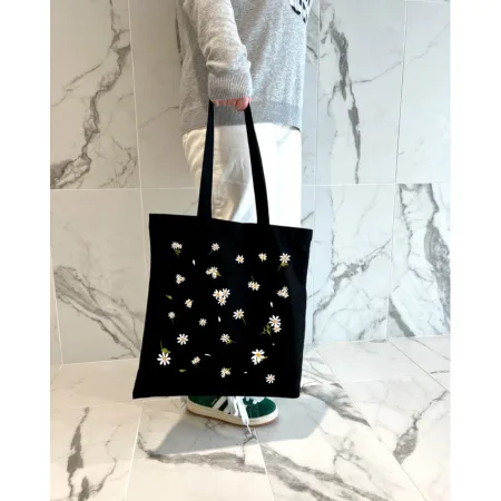 Екошопер BookOpt BK4091 Ромашки - сонячні квіти, чорний