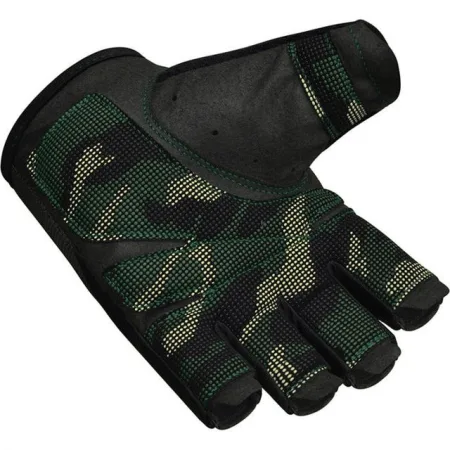 Рукавички для фітнесу RDX T2 Half Army Green PLUS-L
