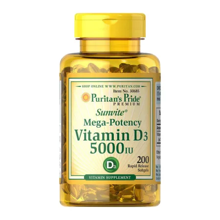 Vitamin D3 5000 125 мкг - 200 софтгель