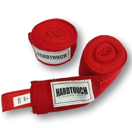 Бинти боксерські Hardtouch бавовна 3 м червоний