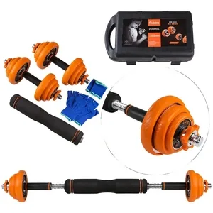 Гантелі розбірні хромовані з грифом у валізі 2 шт по 10 кг