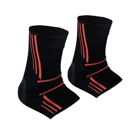 Бандажі на гомілкостоп Power System PS-6022 Ankle Support Evo Black/Orange 2 шт. - M