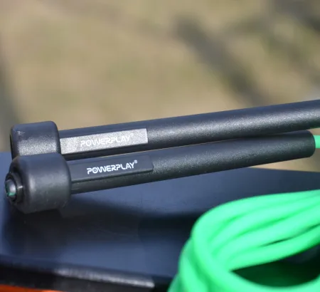 Скакалка PowerPlay 4201 Basic Jump Rope зелена 2,8 m.