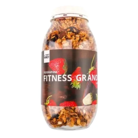 Fitness Granola - 450 г полуниця з протеїном