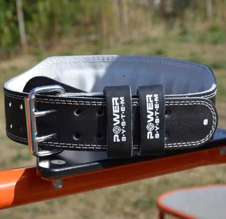 Пояс для важкої атлетики Power System PS-3250 Power Basic шкіряний Black - S