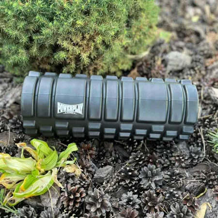 Масажний ролик (роллер) PowerPlay 4025 Massage Roller Чорний 33x14 см