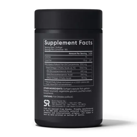 Omega-3 Fish Oil Alaska 1250 мг - 180 софтгель