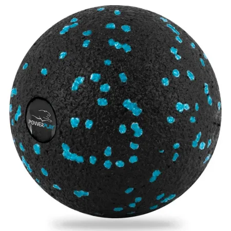 Масажний м'яч PowerPlay PP-4350 Epp Massage Ball d8 Чорно/Блакитний