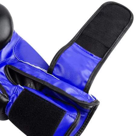Боксерські рукавиці PowerPlay 3004 Classic чорно-сині 16 унцій