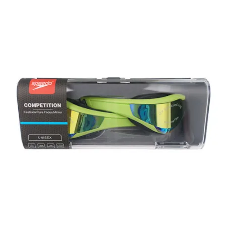 Окуляри для плавання Speedo Fastskin Pure Focus Mirror зелений, чорний універсальний 7-081028W/GR