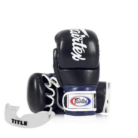 Grappling MMA Gloves Fairtex FGV18 Black/Blue L