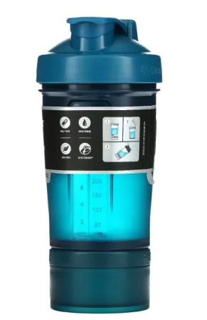 Шейкер спортивний BlenderBottle ProStak 650 мл з 2 ма контейнерами Темно-синій