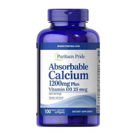 Absorbable Calcium 1200 мг Plus Vitamin D3 25 мкг - 100 софтгель