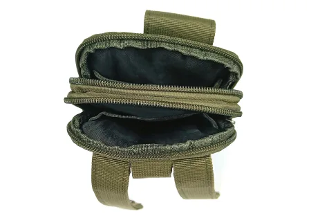 Підсумок-органайзер для телефону, документів та особистих речей олива (тактичний утилітарний, на РПС, пояс, жилет, ремінь, MOLLE)