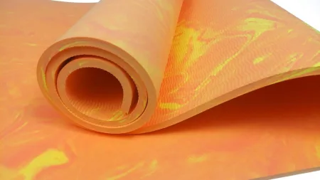 Килимок для йоги та фітнеса EasyFit PER Premium Mat 8 мм помаранчевий