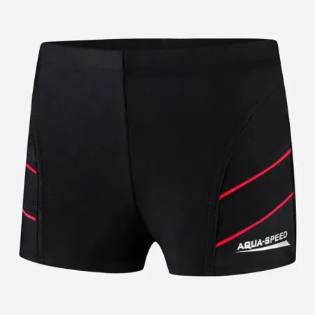 Плавки боксери для хлопчиків для плавання Aqua Speed ANDY 5593 Чорний-Червоний Дет 349-16 (Оригінал)     134 см