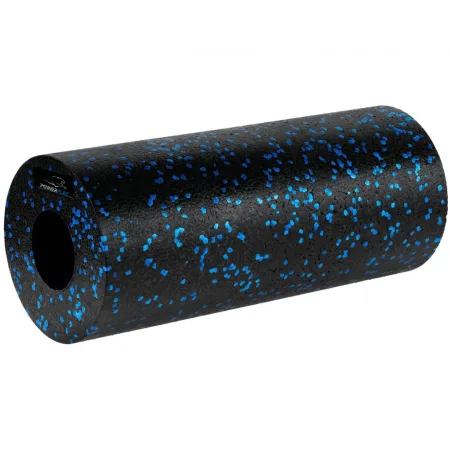 Масажний ролик (роллер) гладкий PowerPlay PP-4347 EPP Foam Roller чорно/синій 33x14 см