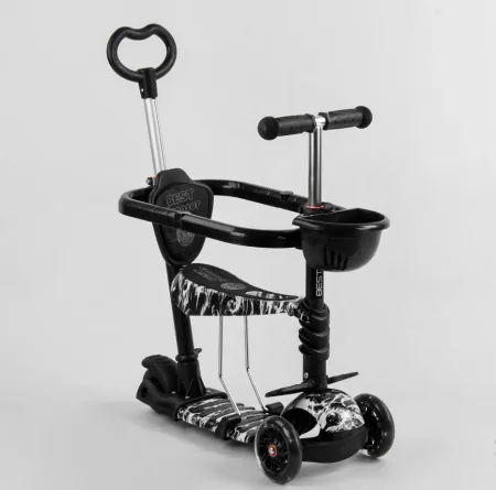 Самокат 5в1 Best Scooter - чорний/білий