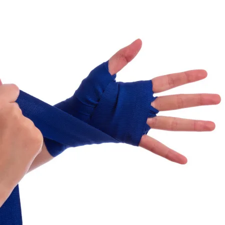 Бінт боксерський BB бавовна з еластаном 3 м синій