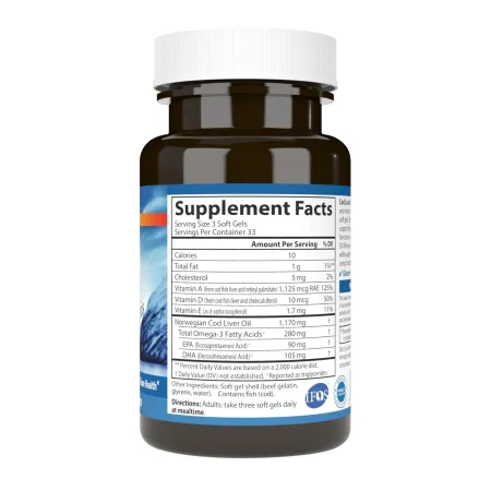 Cod Liver Oil - 100 міні м'яких капсул