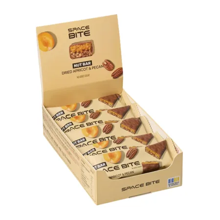 Space Bite Nut Bar 10x40 г Сушений абрикос і пекан