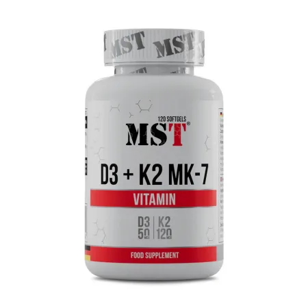 Vitamin D3 + K2 MK-7 - 120 софтгель