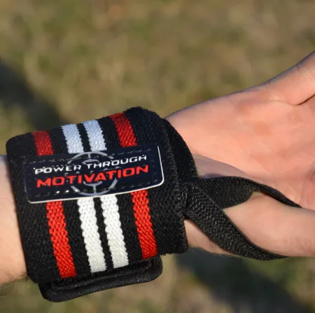 Кистьові бинти Power System PS-3500 Wrist Wraps Red/чорний