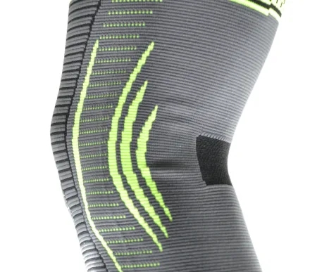 Компресійний наколінник MadMax MFA-284 3D Compressive knee support Dark grey/Neon green M