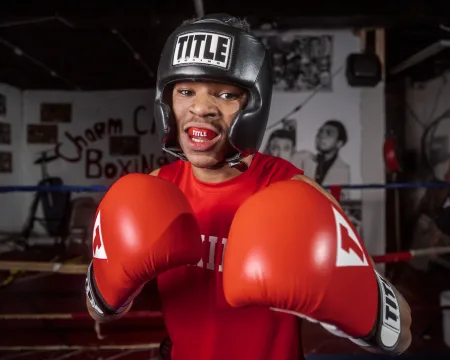 Капа TITLE Boxing Gel Triple-Shox 2,0 доросла (вік 11+) Red/Black