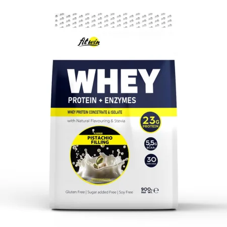 Whey Protein + Enzymes - 900 г Фісташкова начинка