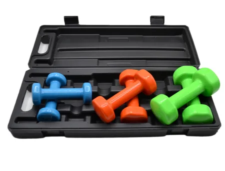 Набір гантелей в кейсі 6 кг. PowerPlay 4103 Fitness Dumbells 2 шт.*0,5 кг. 2 шт.*1 кг. 2 шт.* - 1,5 кг.