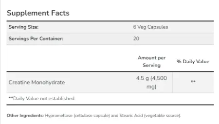 Creatine 750 мг - 120 капсул