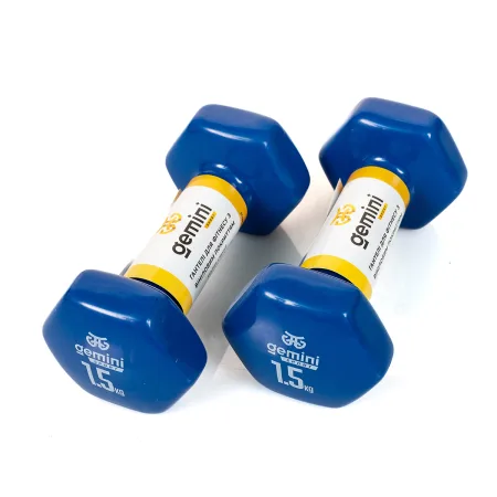 Гантелі Sport для фітнесу з вініловим покриттям 2 шт по 1,5 кг GSD-1.5BL