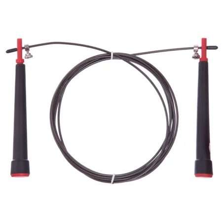 Скакалка швидкісна для кросфіту зі сталевим тросом Cima CM J604 чорний