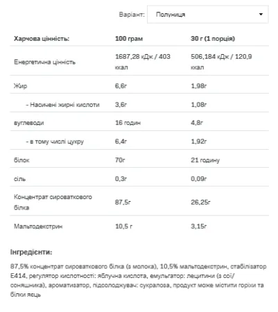 Whey Protein - 2,27 кг полуниця