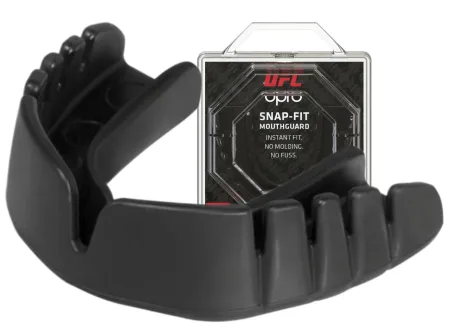 Капа боксерська OPRO Junior Snap Fit UFC HolograM чорний art