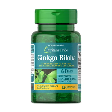 Ginkgo Biloba Standardized Extract 60 мг - 120 софтгель