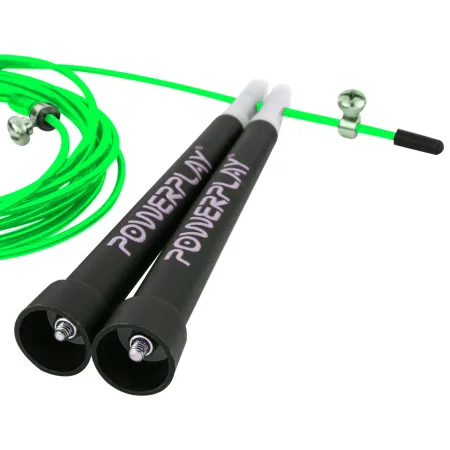 Скакалка скоростная PowerPlay 4202 Ultra Speed Rope зеленая 2,9 m.