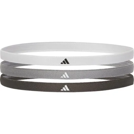 Adidas Hairbands Headbands, 3 pcs, white, black, gray, universal (One Size) (original)