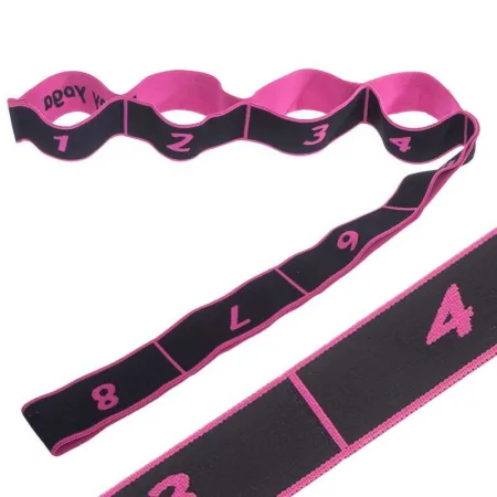 Стрічка для розтяжки еластичний еспандер Чорний червоний