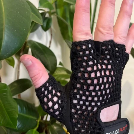 Рукавички для фітнесу PowerPlay 1953 Чорні - M