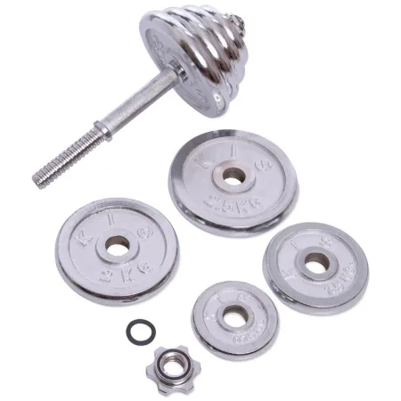 Гантелі розбірні хромовані 2 шт по 15 кг - 40 см