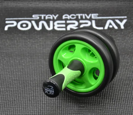 Колесо для преса подвійне PowerPlay 4327 Dual-Core Ab Wheel Чорно-червоне