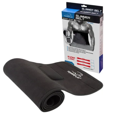 Пояс для схуднення PowerPlay 4301 (100*30 см) + кишеня для смартфона чорний