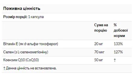 CoQ10 50 мг - 50 софтгель