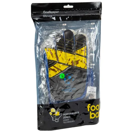 Рукавички воротарські із захистом пальців PRO GIGA CHAMPIONS LEAGUE 10 - чорний//жовтий/Синій