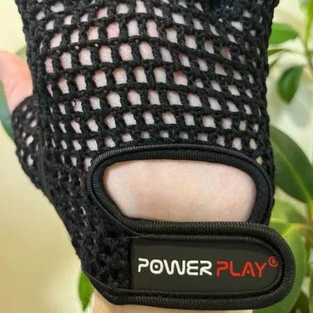 Рукавички для фітнесу PowerPlay 1953 Чорні - M