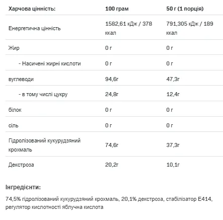Carbo Multi max - 1 кг натуральний