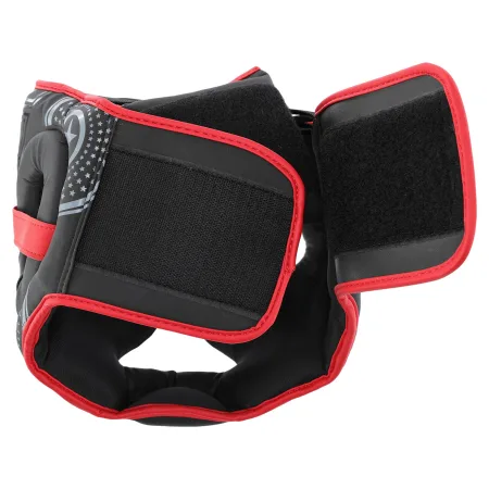 Шолом боксерський з повним захистом PVC TWN Чорно-Червоний M